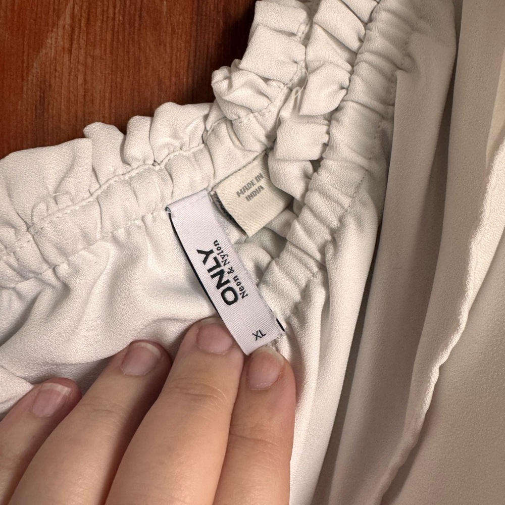 Only White One-Shoulder Ruffle Dress - Picture 2 of 2